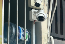 Đội thi công lắp đặt camera tại quận 10
