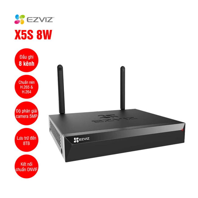 Đầu ghi hình Ezviz X5S 8 kênh