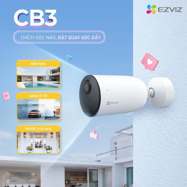 Camera Ezviz CB3 2MP FullHD - Pin