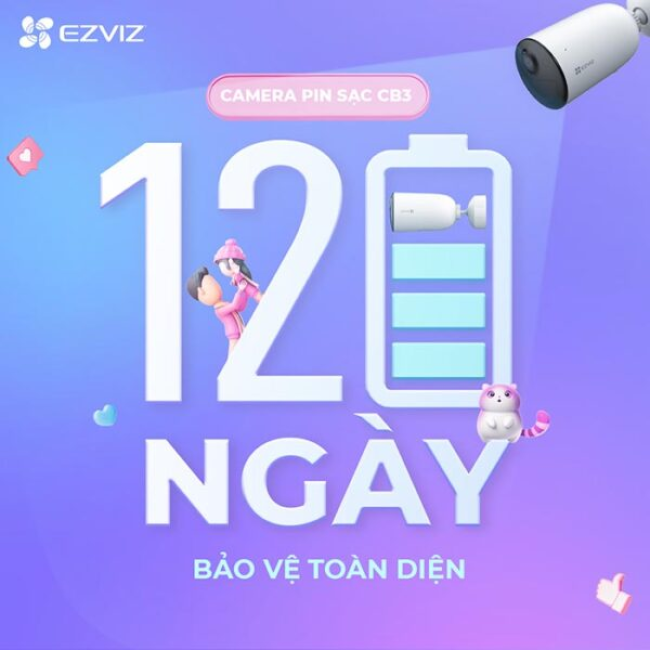 Camera Ezviz CB3 2MP FullHD - Pin