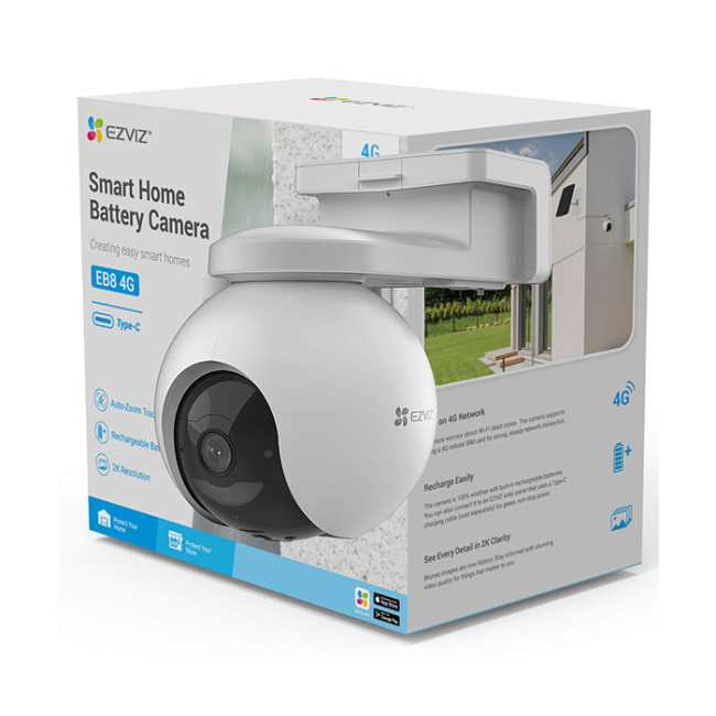 Camera Ezviz EB8 4G 3MP 2K - Pin