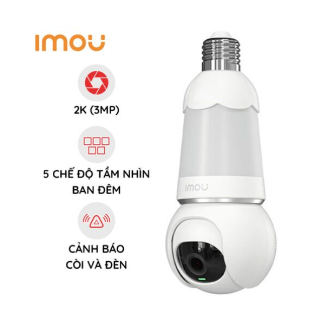 Camera Imou Bóng đèn 3MP 2K - IPC-S6DP-3M0WEB-E27
